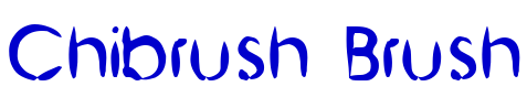 Chibrush Brush Schriftart